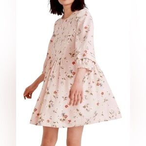 Madewell Floral Blush Mini Dress 👗